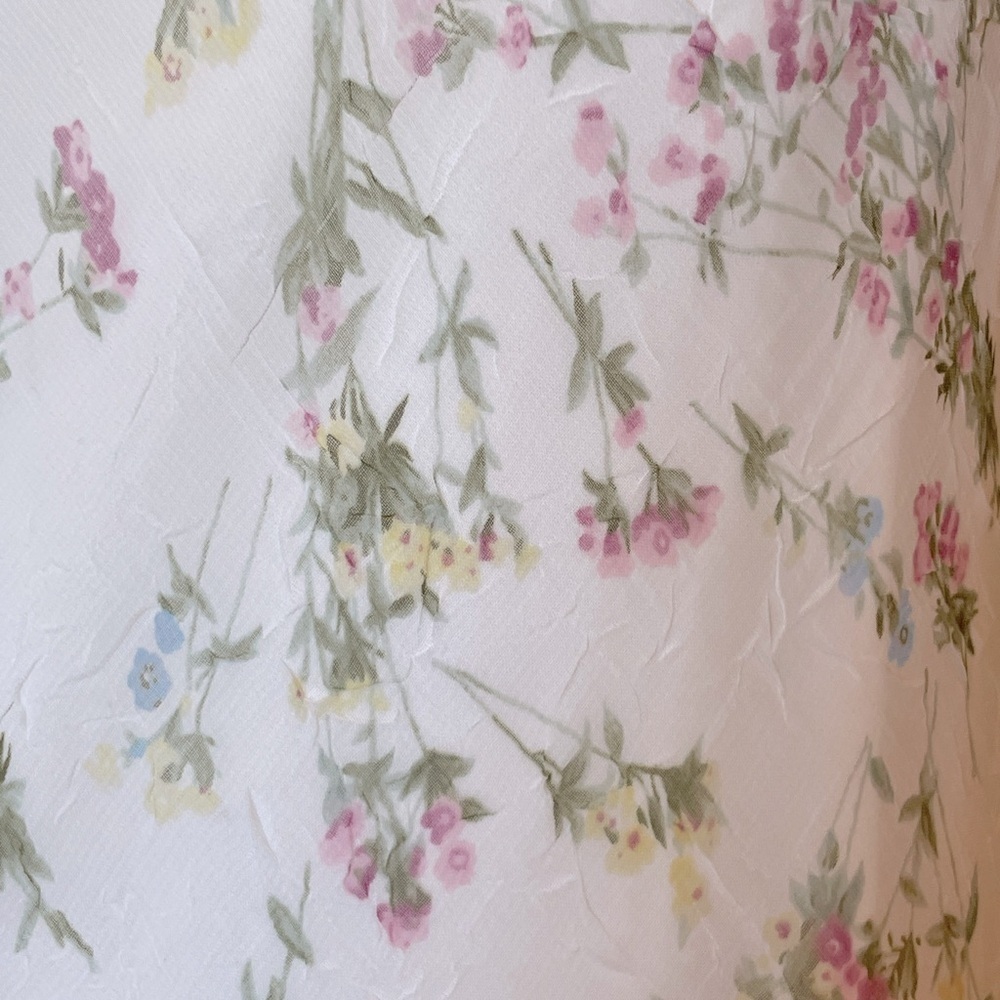 Vintage 90s I.N. Studio 8 chiffon floral slip dress maxi sleeveless fairy - Picture 3 of 6